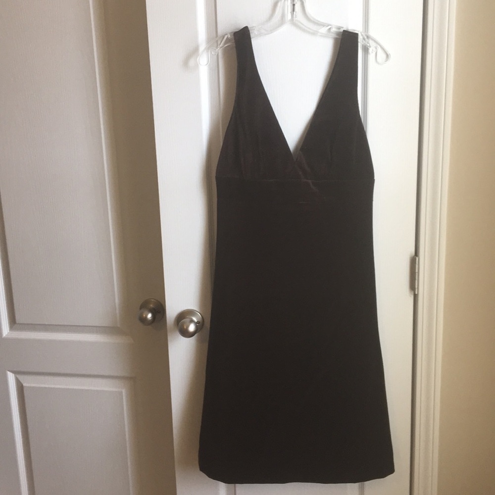 Brown velvet J.crew dress